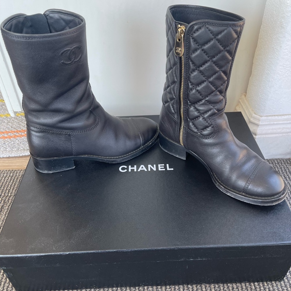 Chanel Mid-Calf Boots